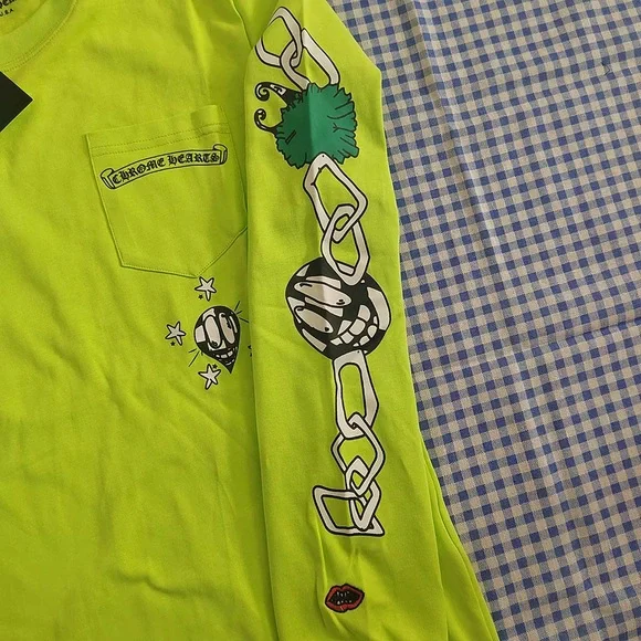 Chrome Hearts Matty Boy Link T-shirt Lime Green